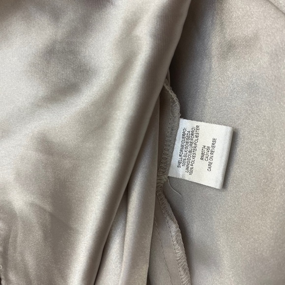 BCBG Maxazria Maxi Dress Silk Strapless Black White Size 2 - Picture 8 of 8